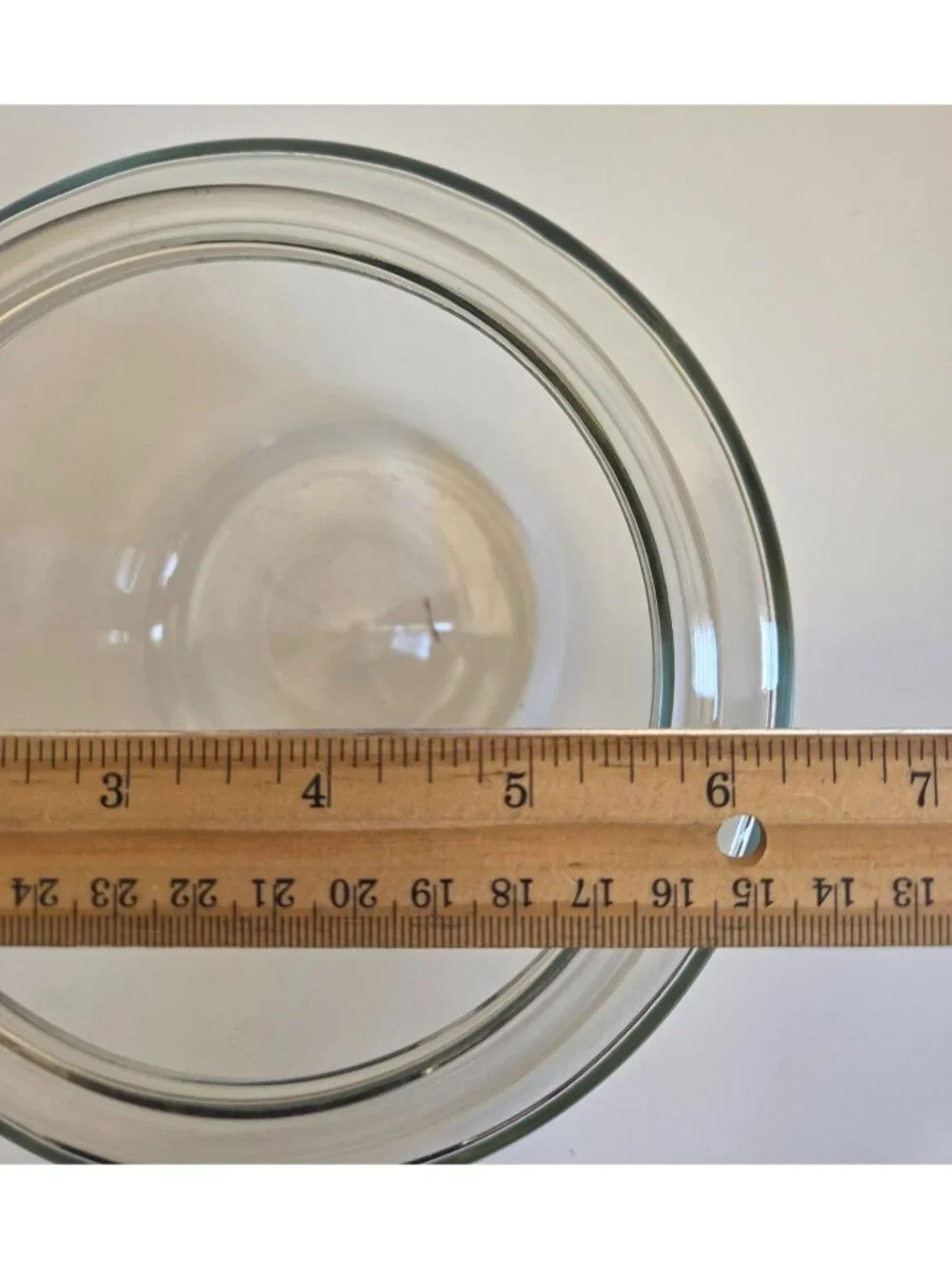 Vintage Clear Glass Lantern Globe Shade With Kick-Up Replacement Restoration